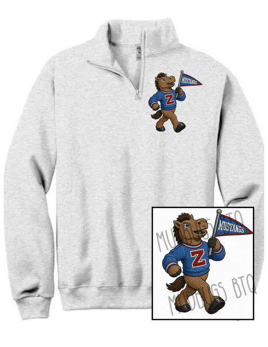 Mustangs Quarter Zip Sweatshirt