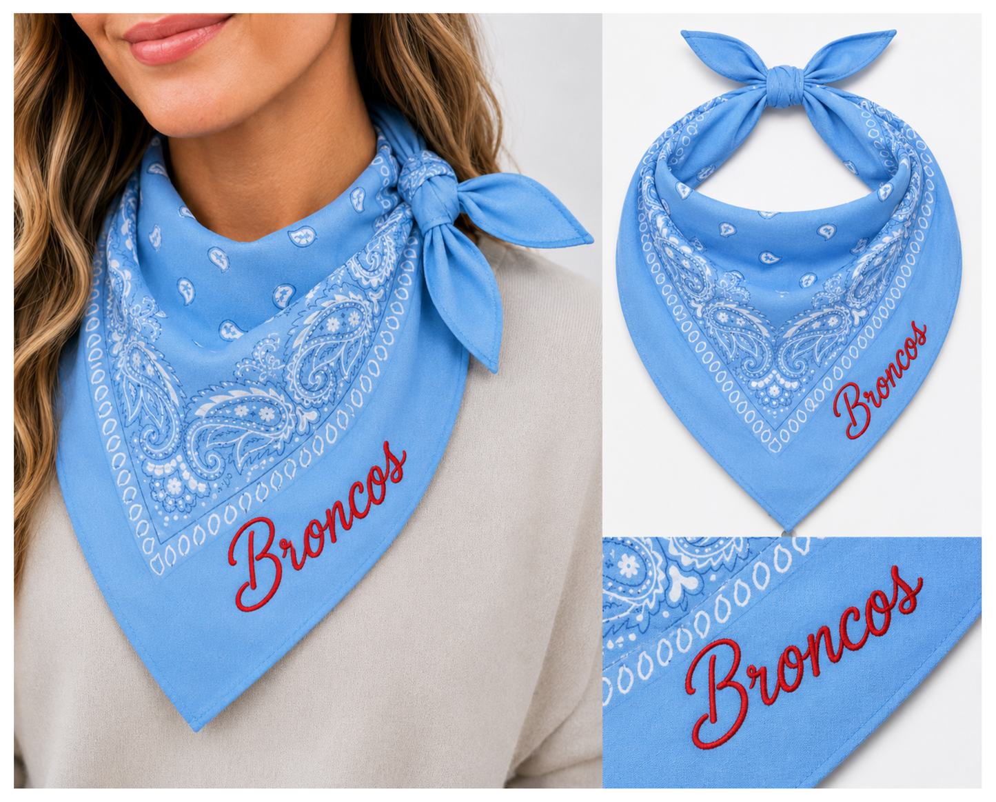 Broncos Game Day Bandana
