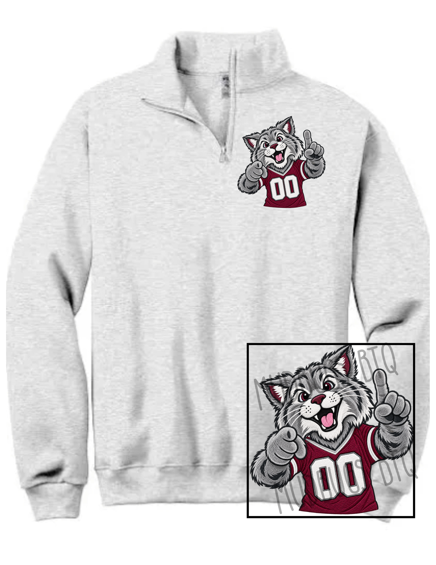 Game Day Wildcat Quarter Zip Sweatshirt