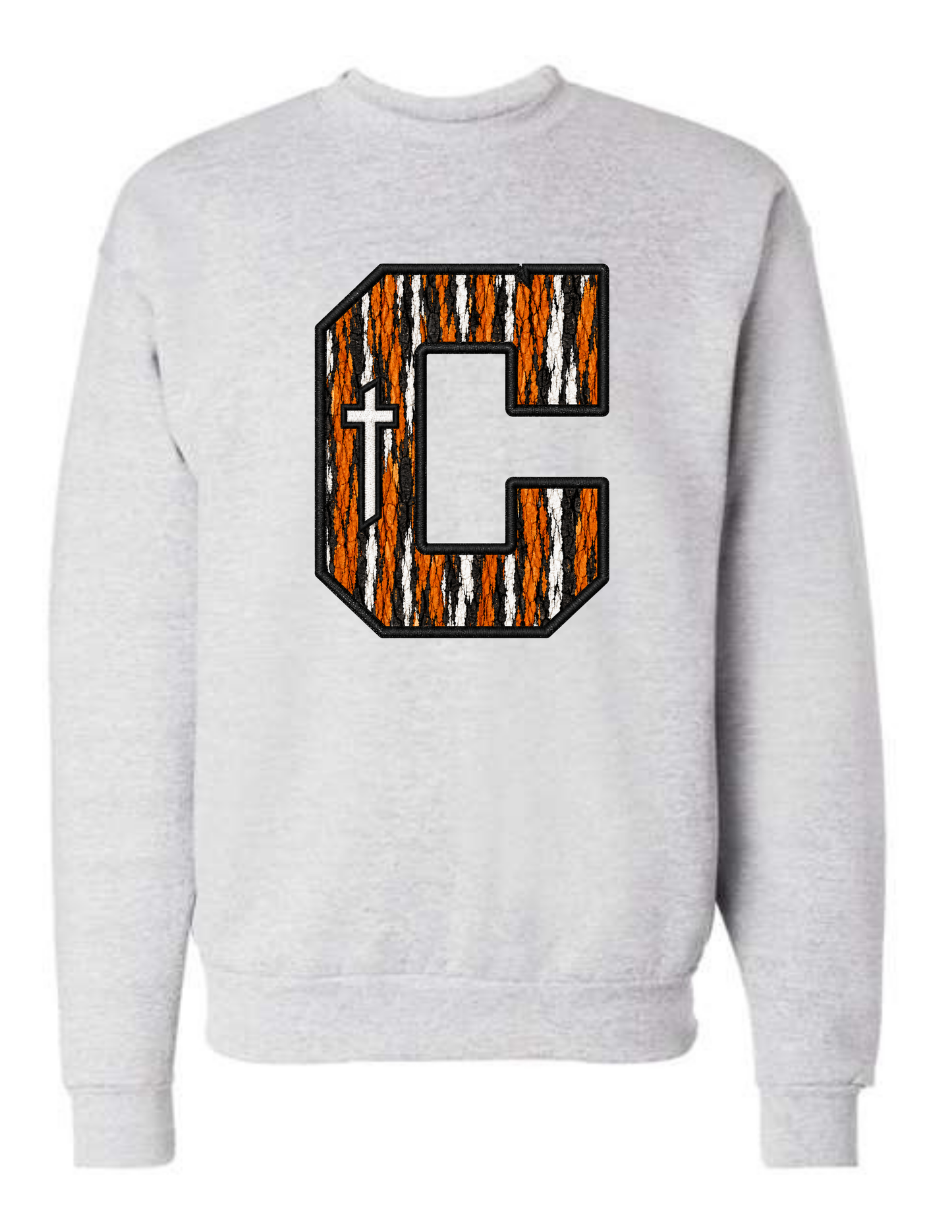 Catholic Camo Appliqué Sweatshirt