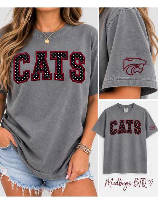 Cats Applique Tee | SOUTHERN SPIRIT COLLECTION