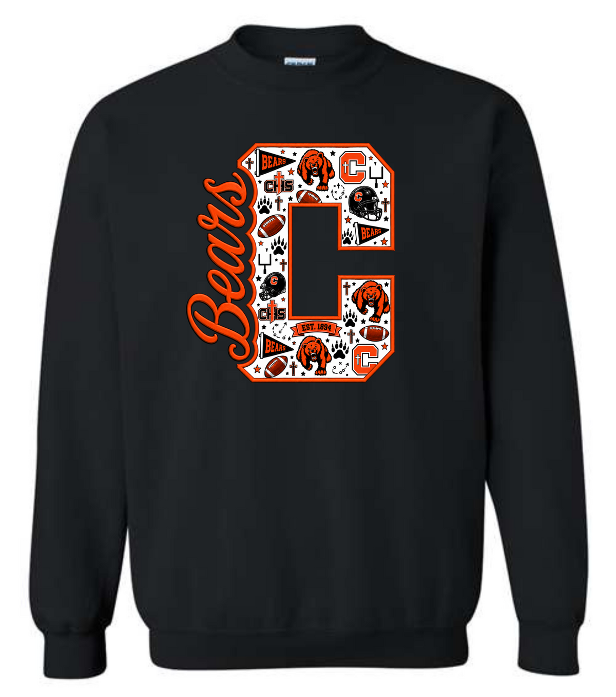 Catholic Bears Appliqué Sweatshirt | Southern Spirit Collection