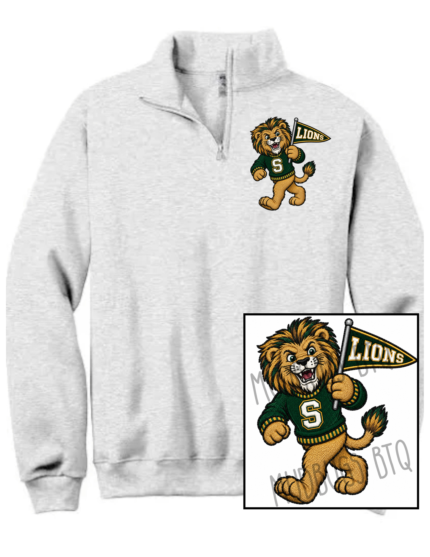 SLU Lions Quarter Zip Sweatshirt
