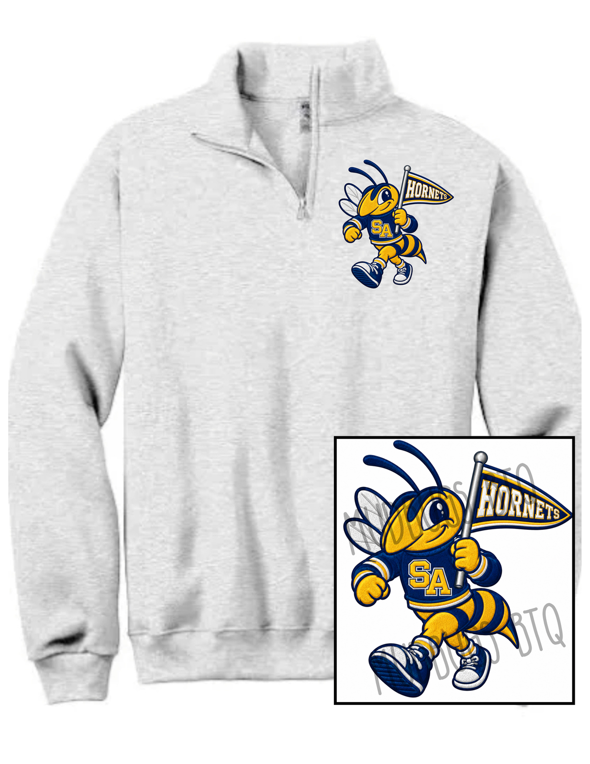 SAS Hornets Quarter Zip Sweatshirt