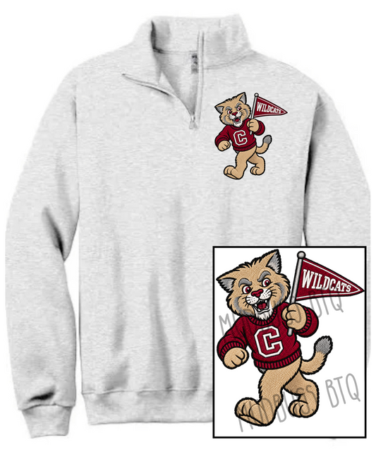 Willy The Wildcat Quarter Zip Sweatshirt