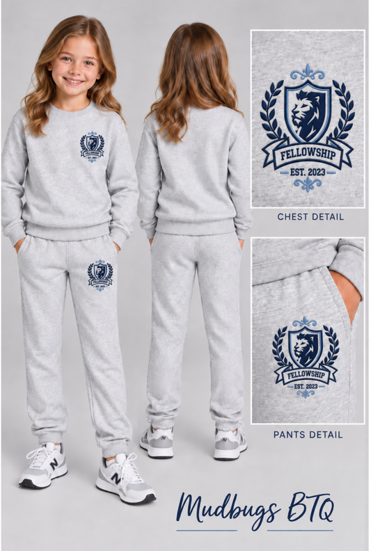 Youth Crewneck Sweatshirt + Pant Set