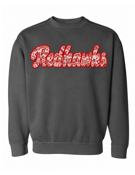 Redhawks Toile Appliqué Sweatshirt