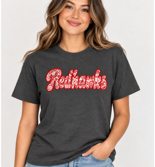 Redhawks Toile Southern Spirit Applique Tee