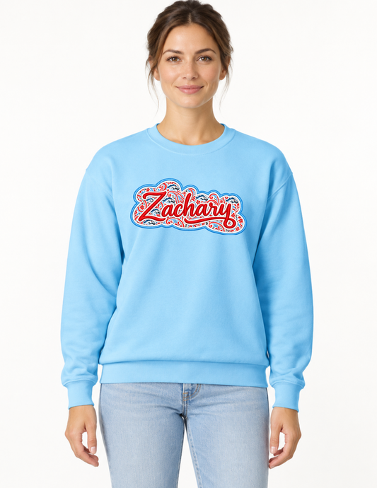 Zachary Paisley Appliqué Sweatshirt | Southern Spirit Collection