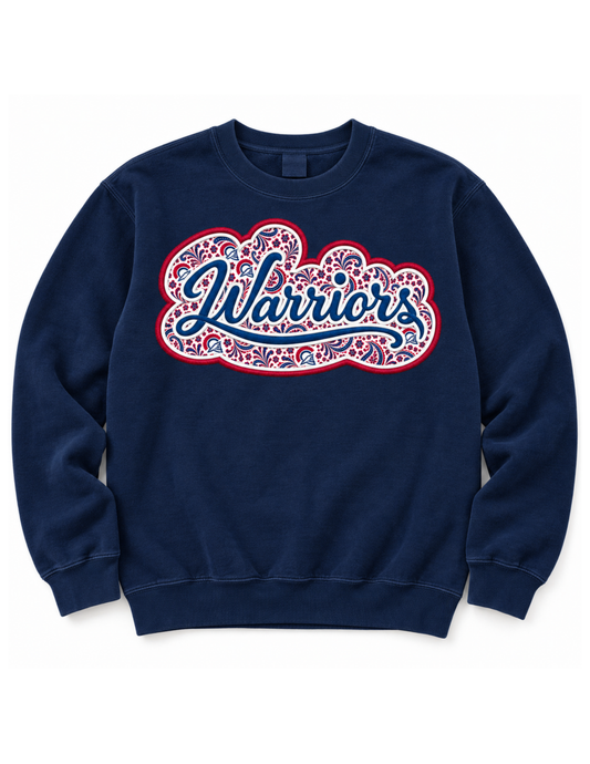 Warriors Paisley Appliqué Sweatshirt | Southern Spirit Collection