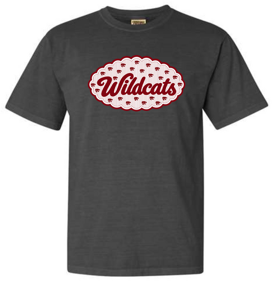 Wildcats Scalloped Graphic Tee