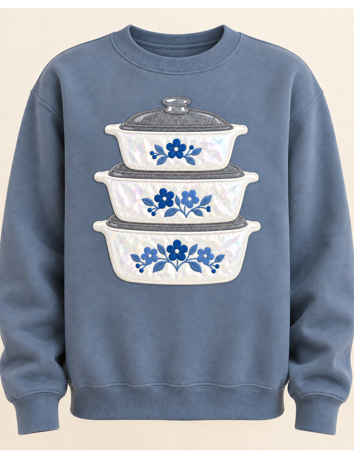 Sunday Supper Appliqué Sweatshirt