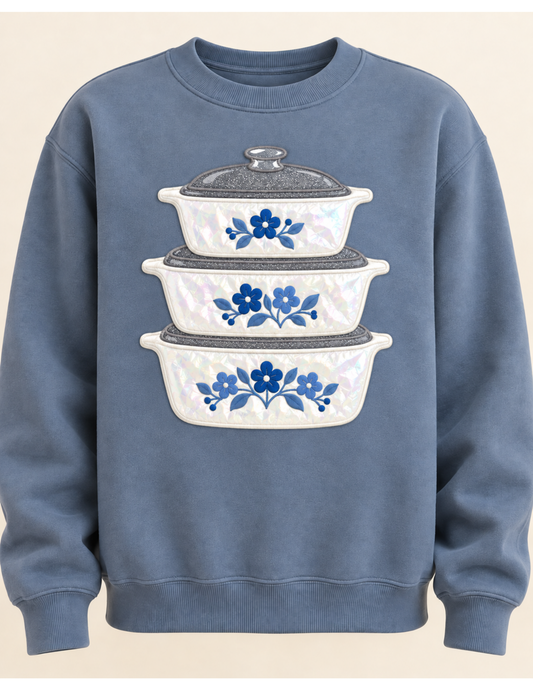 Sunday Supper Appliqué Sweatshirt - MUDBUGSBTQ