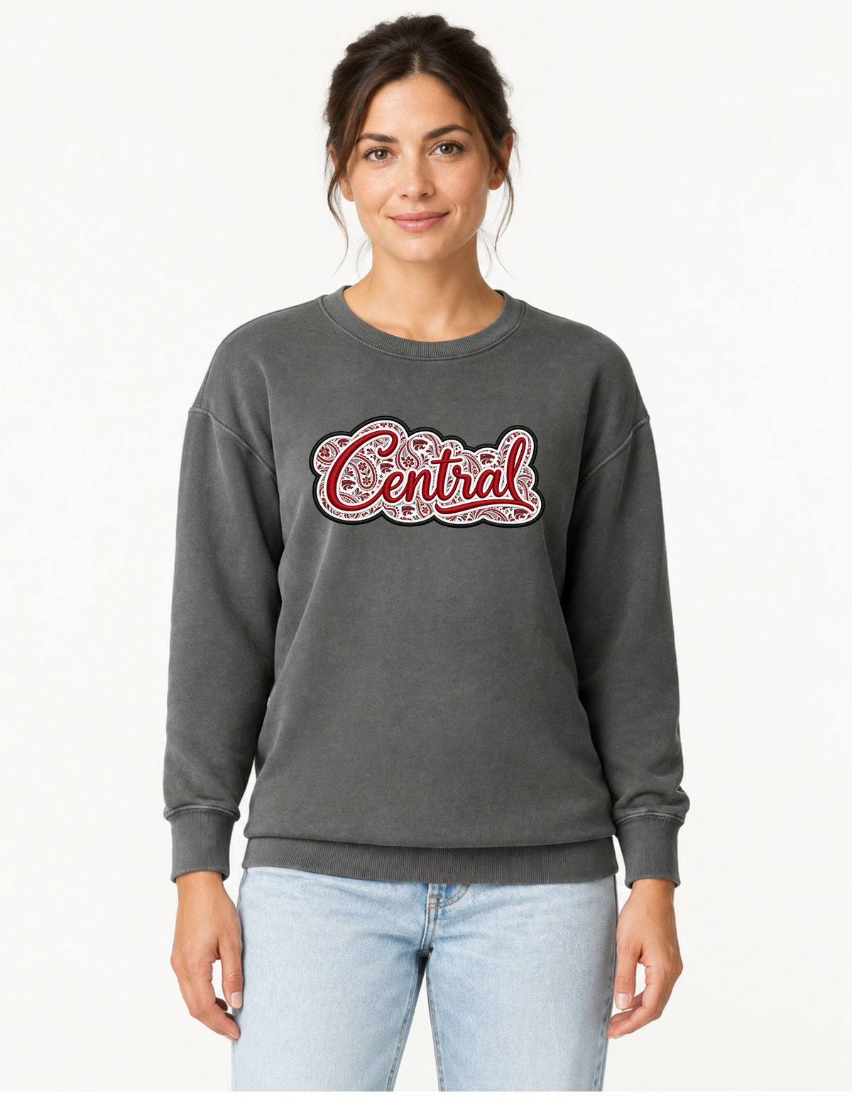 Central Paisley Appliqué Sweatshirt | Southern Spirit Collection