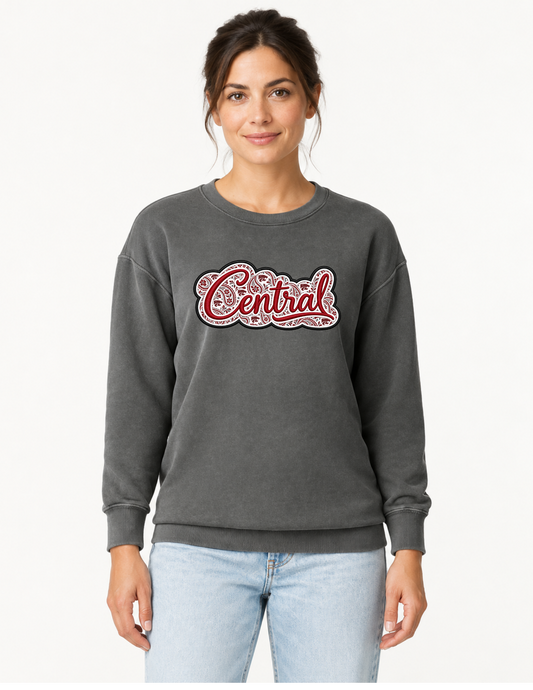 Central Paisley Appliqué Sweatshirt | Southern Spirit Collection
