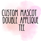 Custom Mascot Double Applique Tee - MUDBUGSBTQ