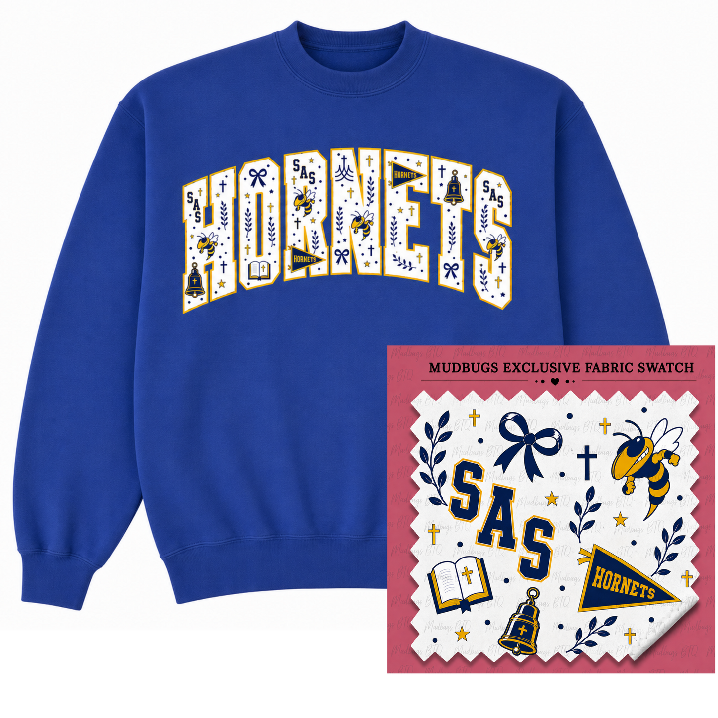 SAS Hornets Southern Spirit Applique Sweatshirt