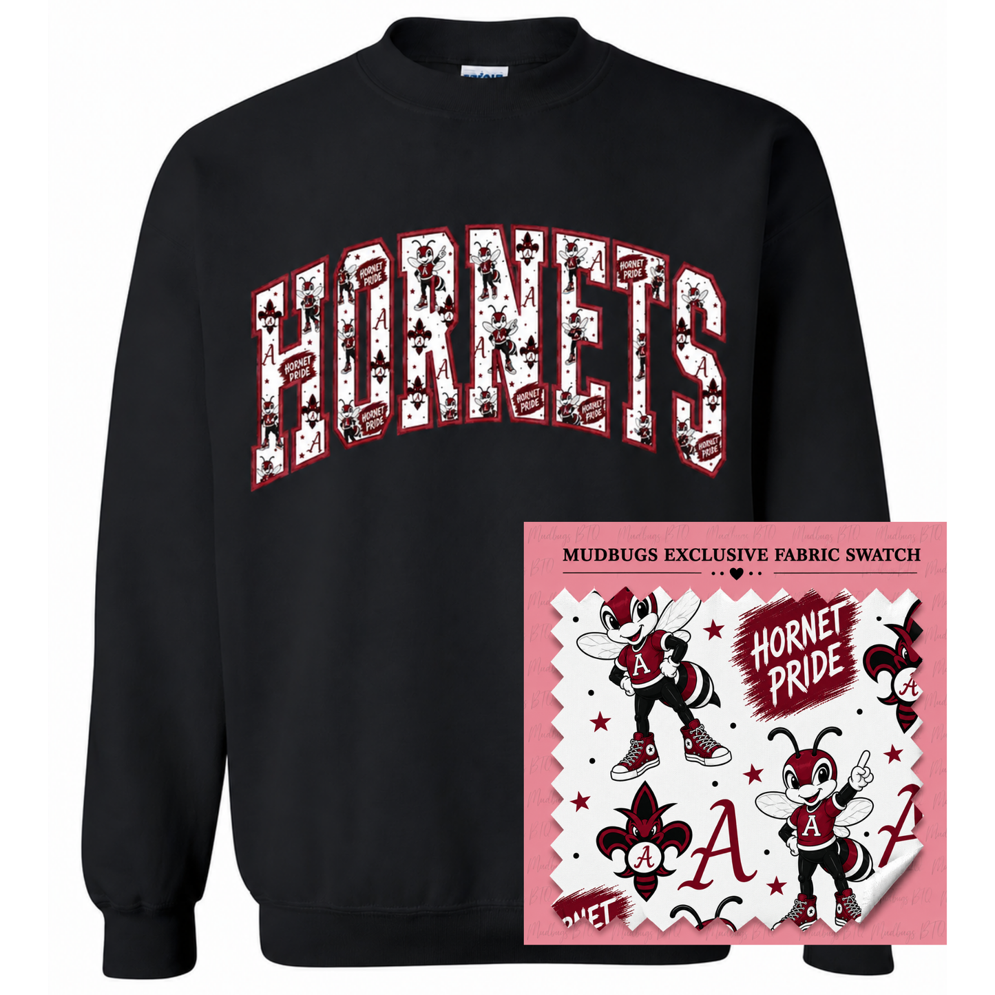 A. Hornets Southern Spirit Applique Sweatshirt