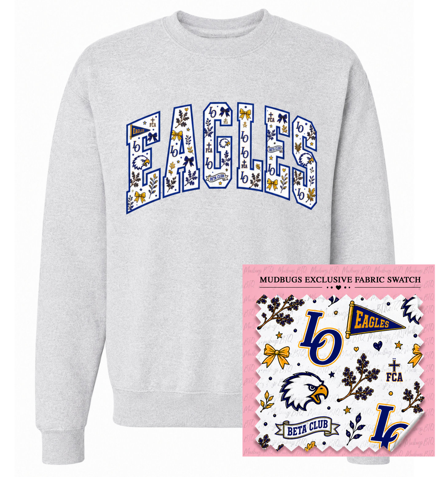 LO Eagles Beta/FCA Southern Spirit Applique Sweatshirt