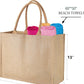 Personalized Embroidered Jute Tote - MUDBUGSBTQ