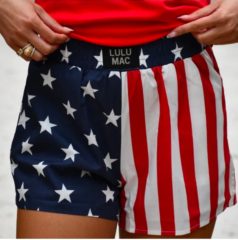 LULU MAC Stars/Stripes Shorts - MUDBUGSBTQ