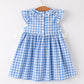 Blue Pumpkin Smocked Dress - MUDBUGSBTQ