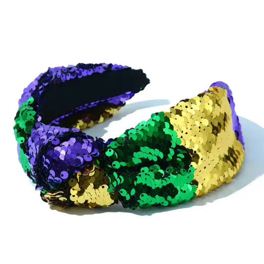 Mardi Gras Sequin Headband