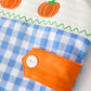 Boys Blue Fall Smocked Romper - MUDBUGSBTQ
