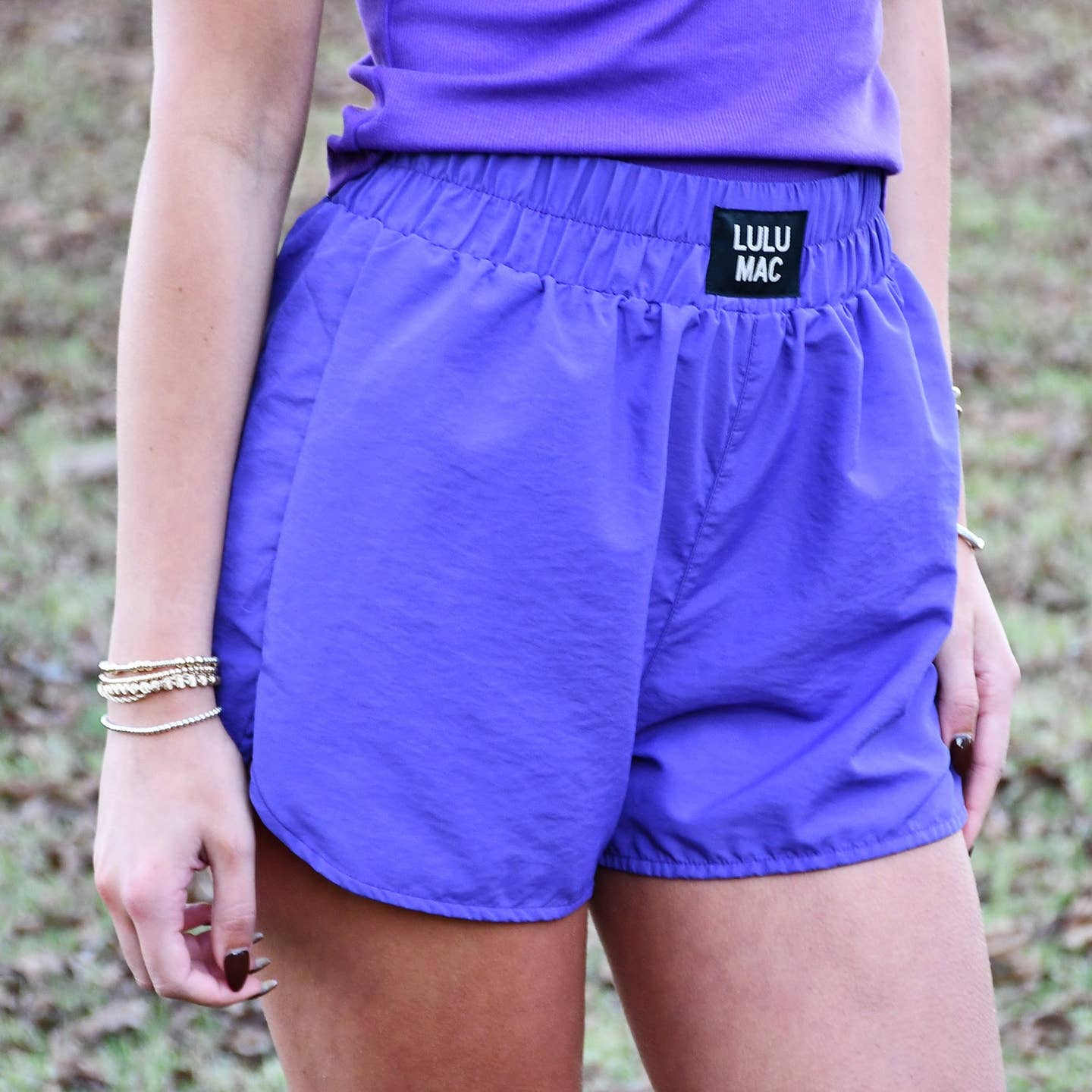 LULU MAC Purple Shorts - MUDBUGSBTQ