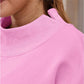 Central Gray Mock Neck Sweatshirt