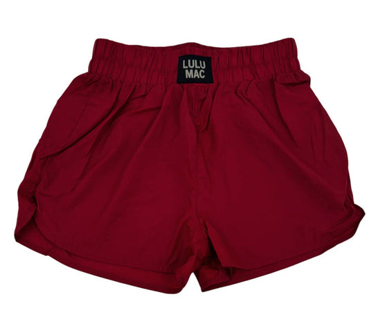 Maroon Lulu Mac Shorts