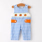 Boys Blue Fall Smocked Romper - MUDBUGSBTQ