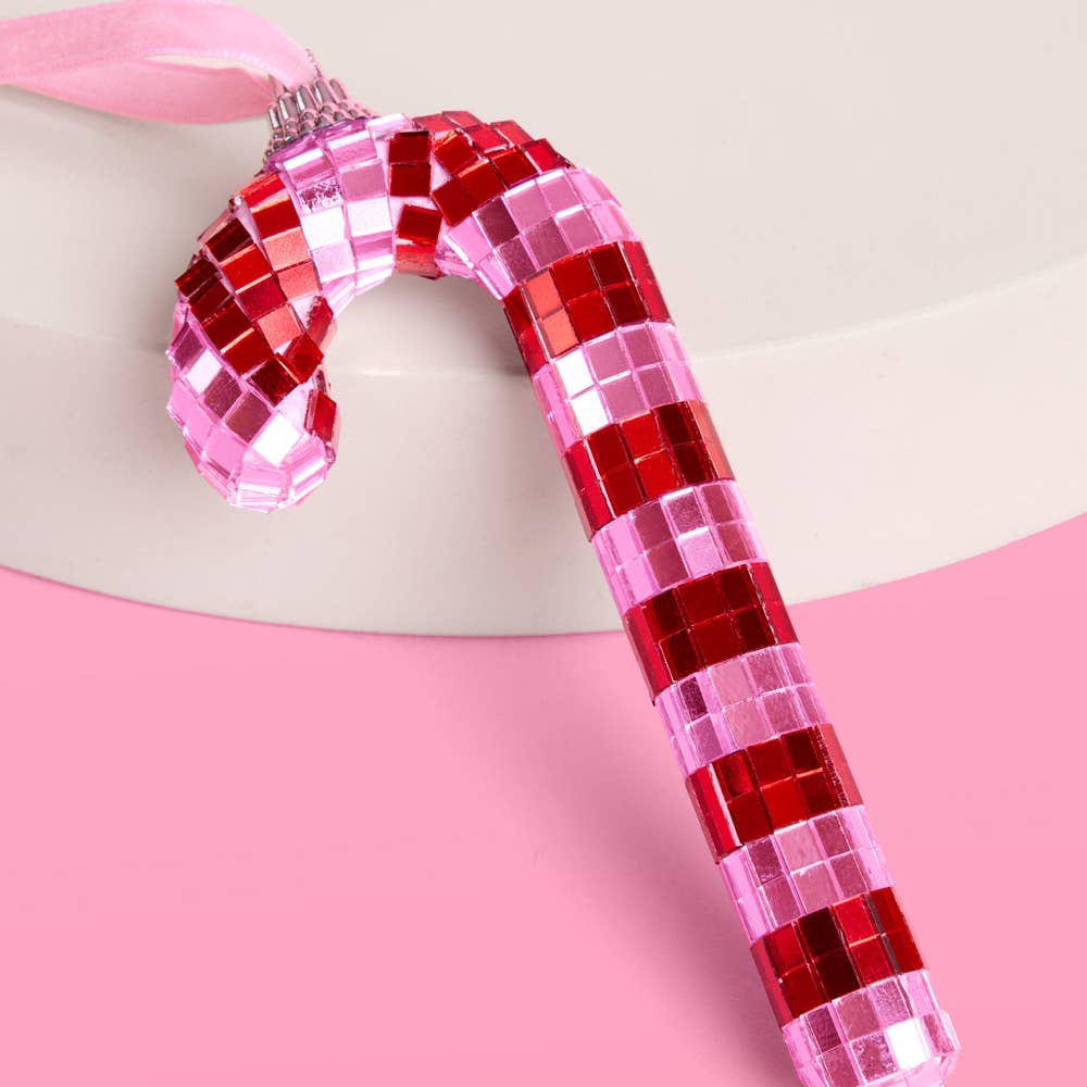 Disco Candy Cane Ornament
