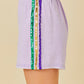 Mardi Gras Sequin Trim Shorts - MUDBUGSBTQ