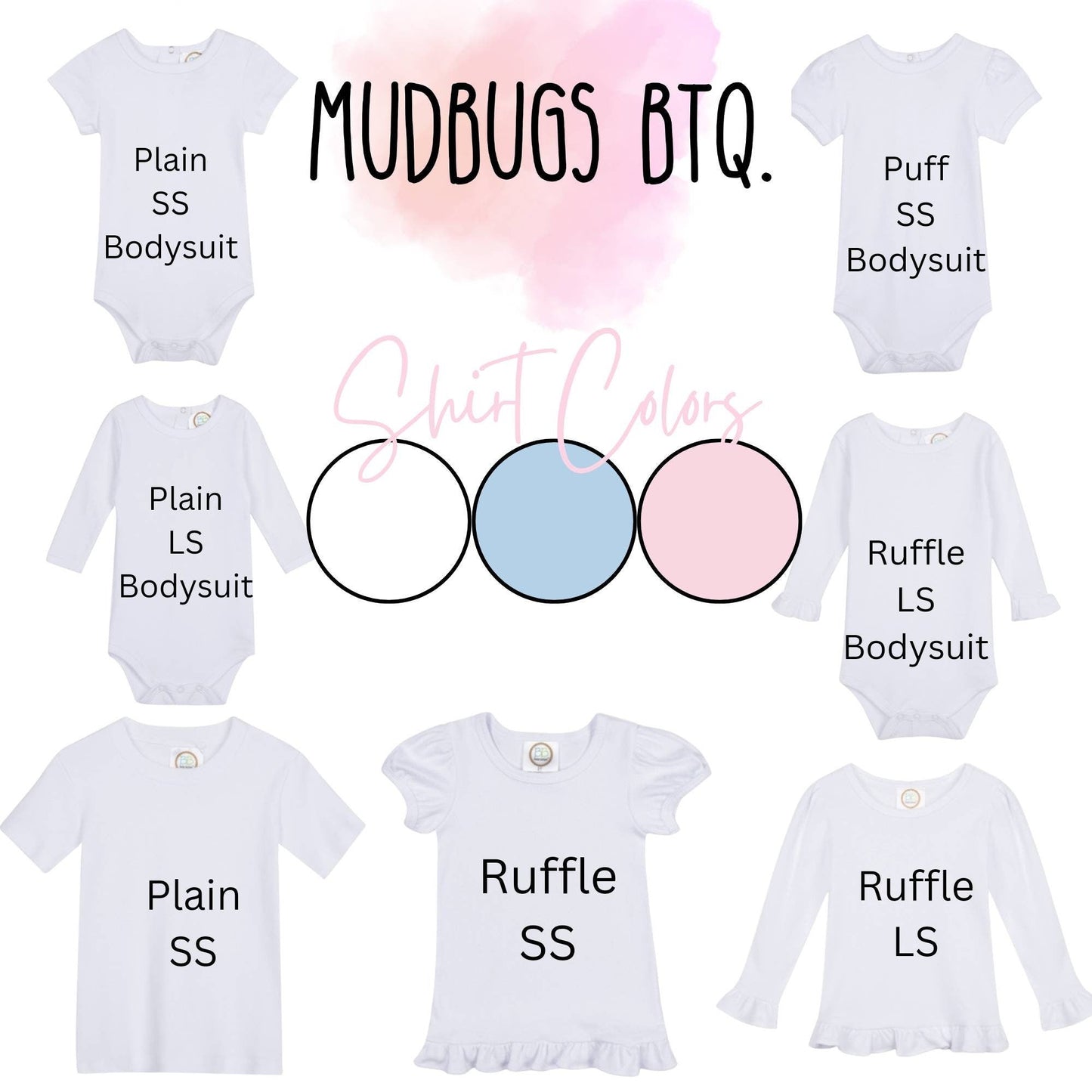 Girls Monogram Bubble - MUDBUGSBTQ