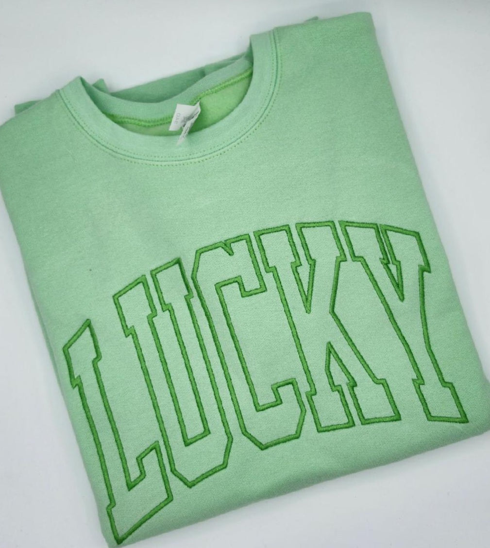Lucky Green Sweatshirt - MUDBUGSBTQ