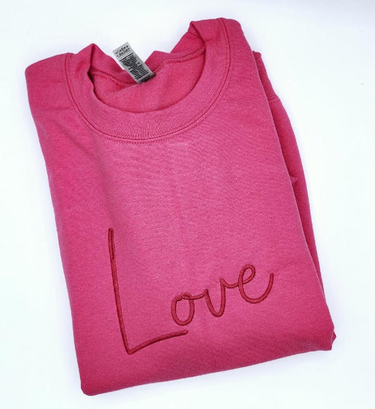 Pink Love Sweatshirt - MUDBUGSBTQ