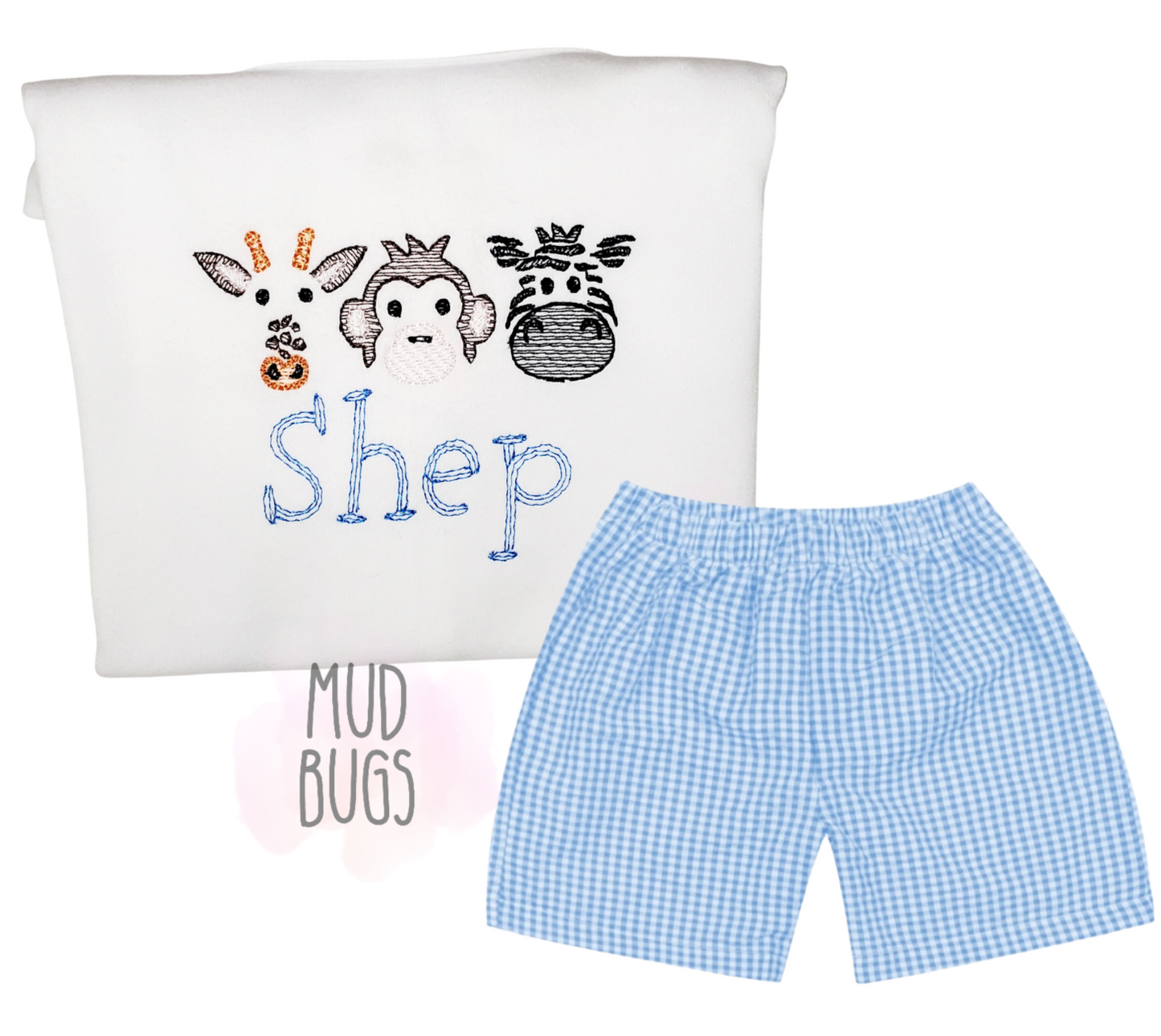 Zoo Animal Top & Bottom - MUDBUGSBTQ