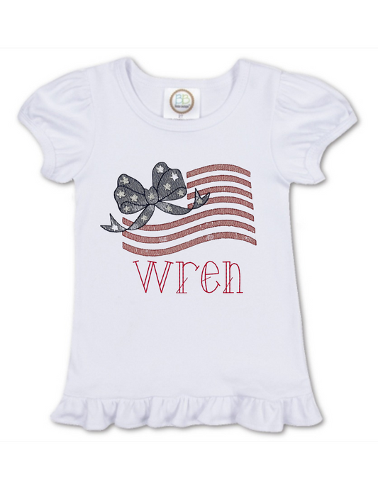 Flag Bow Shirt - MUDBUGSBTQ