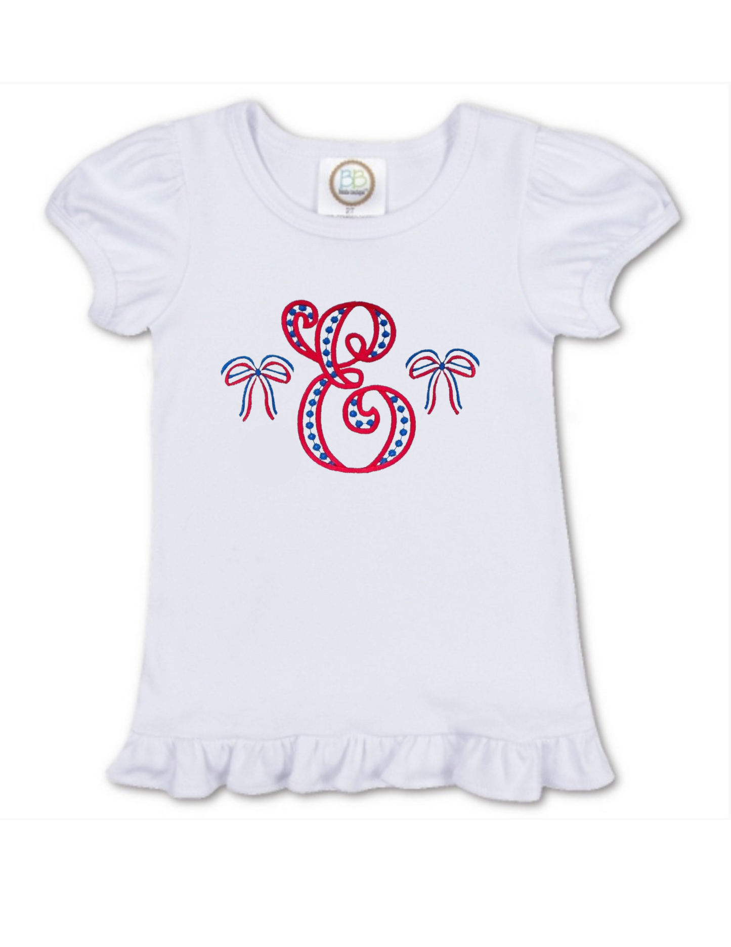 Cute Bow Embroidery Shirt - MUDBUGSBTQ