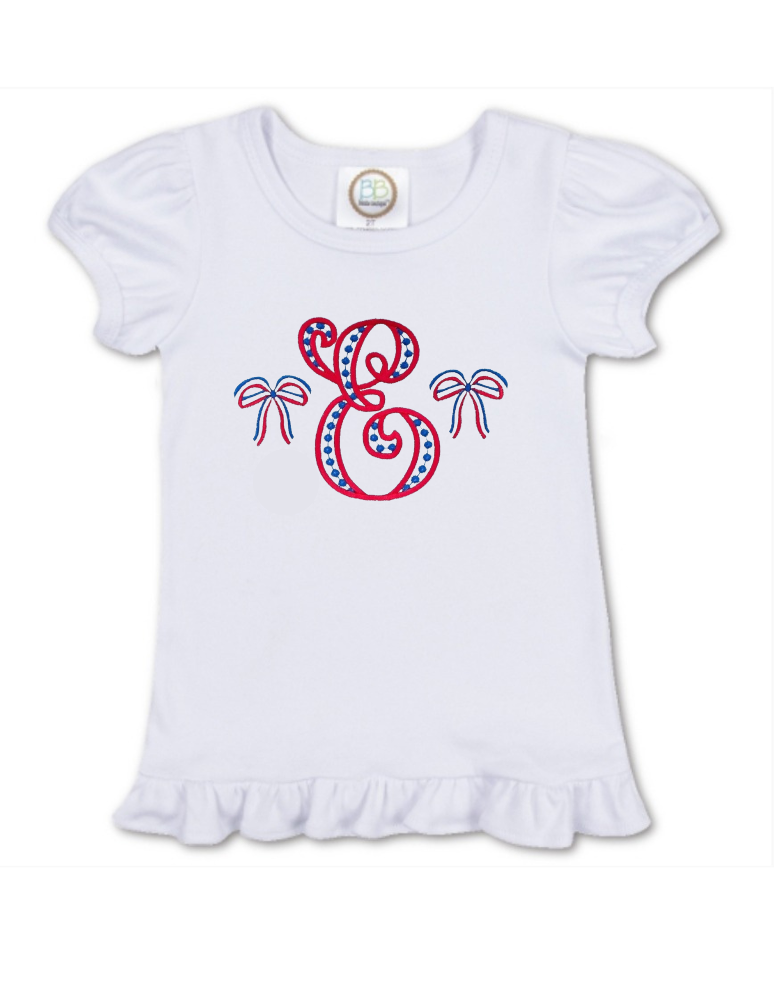 Cute Bow Embroidery Shirt - MUDBUGSBTQ