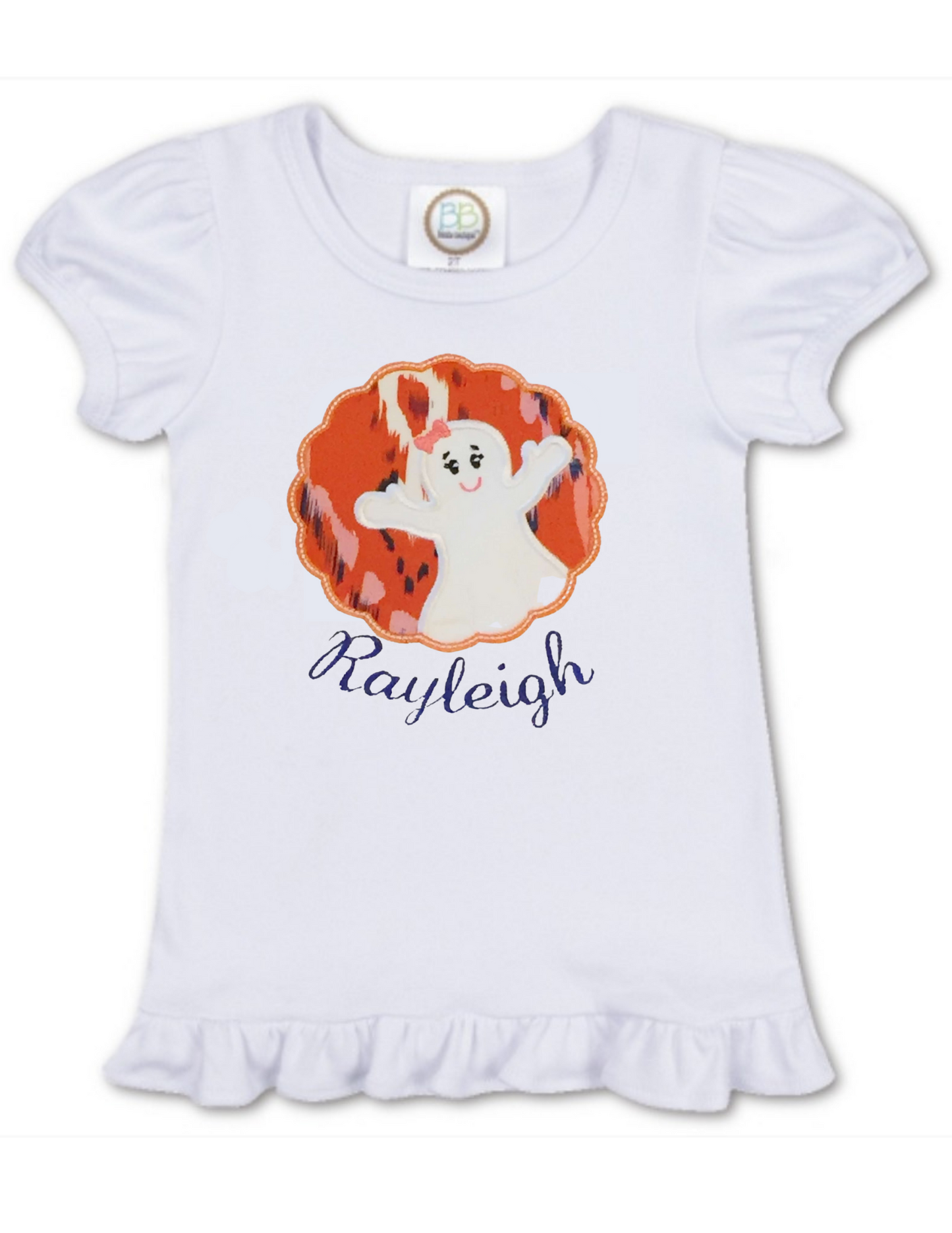 Girls Ghost Applique - MUDBUGSBTQ