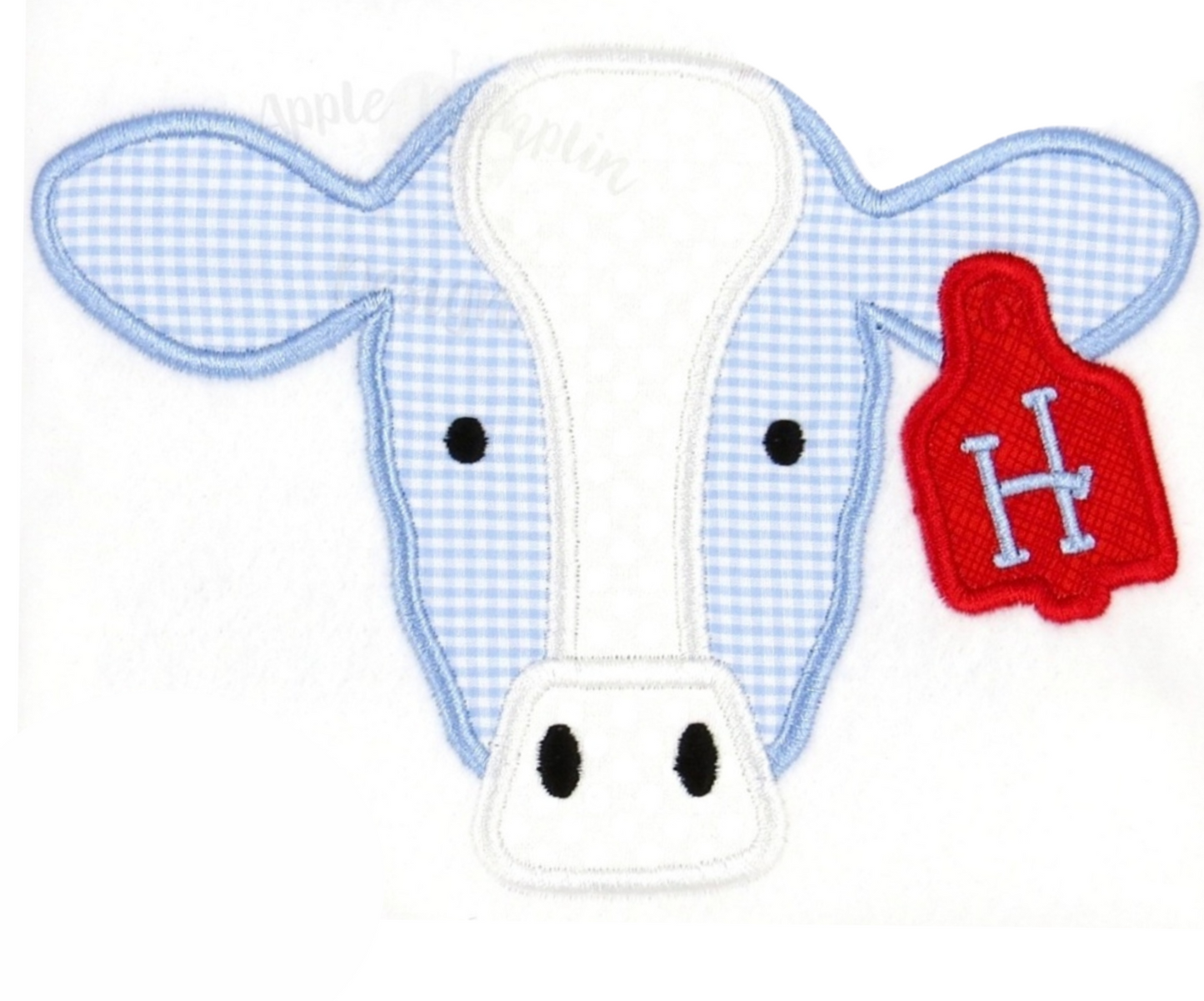 Adorable Cow Applique - MUDBUGSBTQ