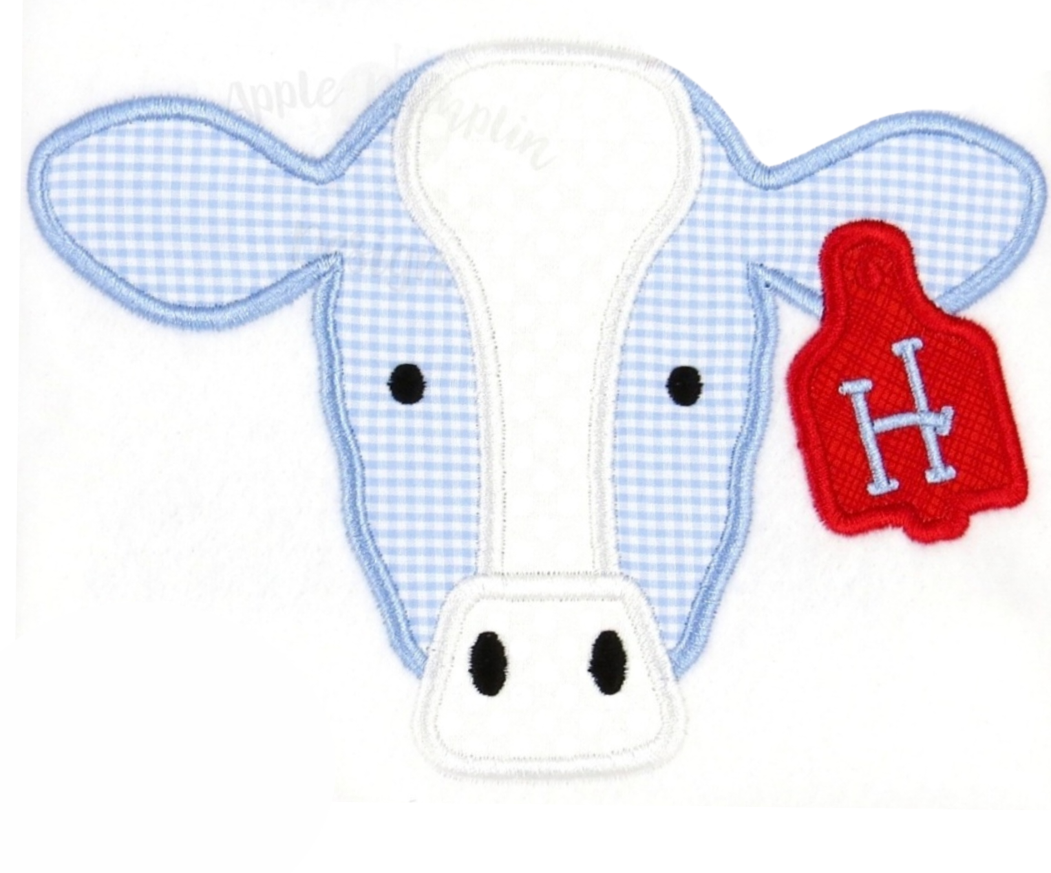 Adorable Cow Applique - MUDBUGSBTQ