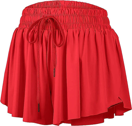 Butterfly Shorts in Red - MUDBUGSBTQ