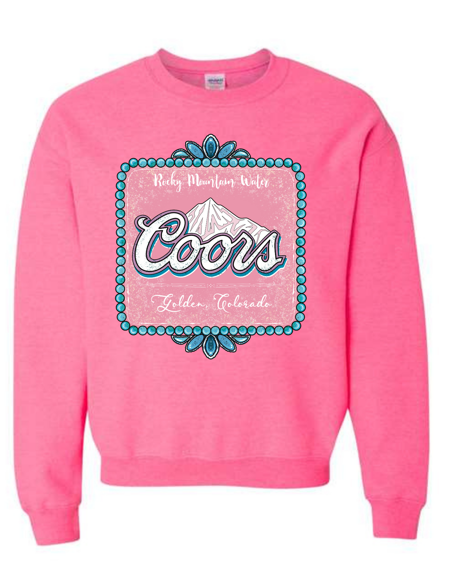 Pink Coors Sweatshirt - MUDBUGSBTQ