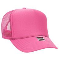 Neon Pink (high profile) Trucker Hat - MUDBUGSBTQ