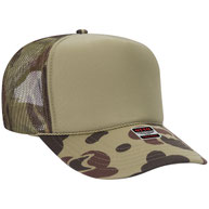 Camo (high profile) Trucker Hat - MUDBUGSBTQ