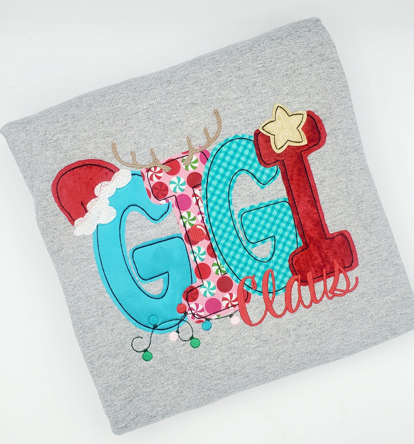 Custom Christmas Applique Sweatshirt - MUDBUGSBTQ