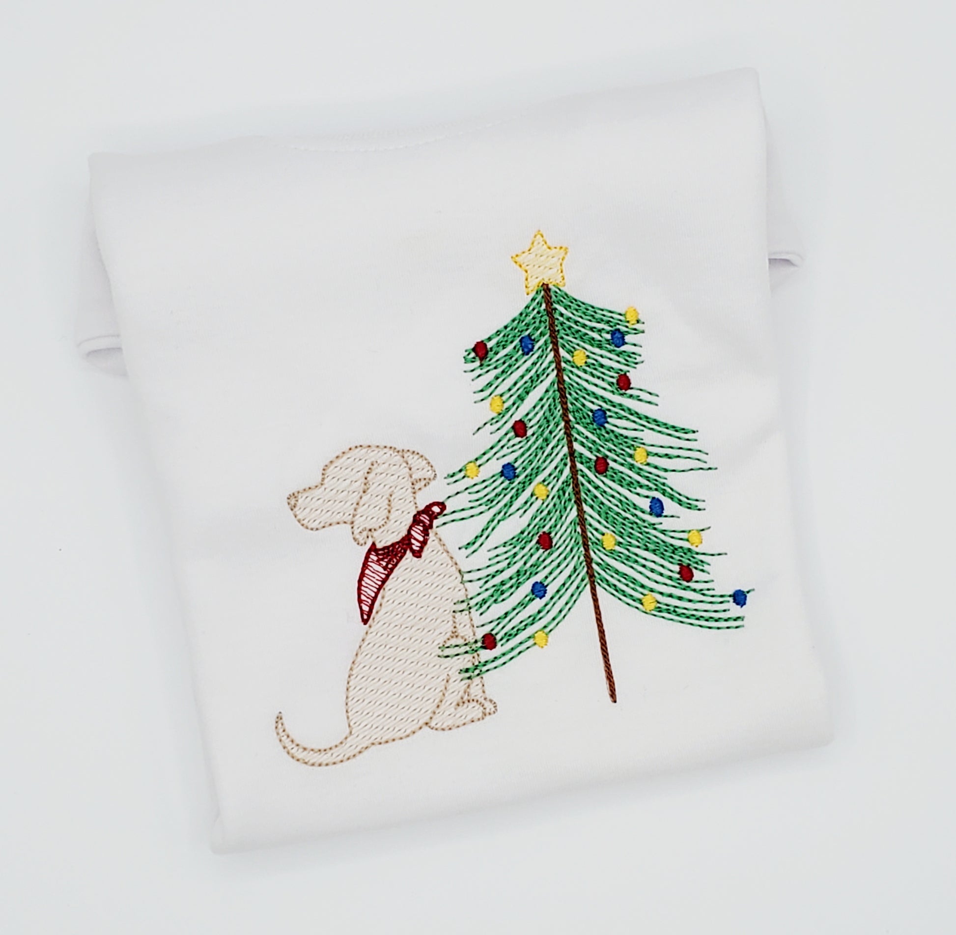 Puppy Christmas Embroidery - MUDBUGSBTQ